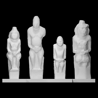 Cuman stone figures of men and women