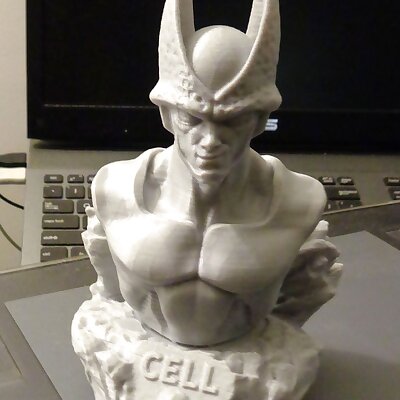 Perfect Cell Bust and Base DBZ Fan Art