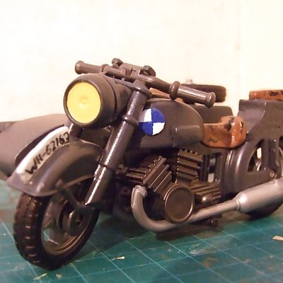 Playmobil Compatible WW2 German Motorbike sidecar updrade