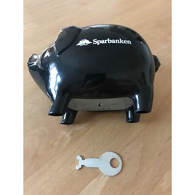 Piggy bank replacement key