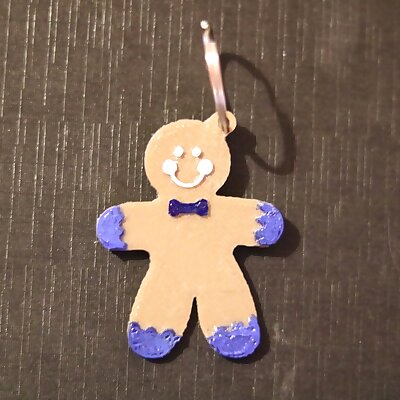 Gingerbread man keychain