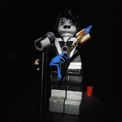 LEGO GIANT MASTER OF ROCK KISS SPACEMAN GUITAR