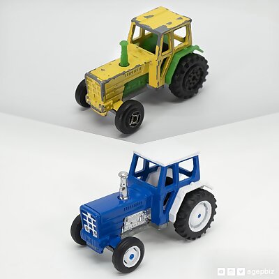 Detailed Tractor Wheels  Diecast Toy Restoration