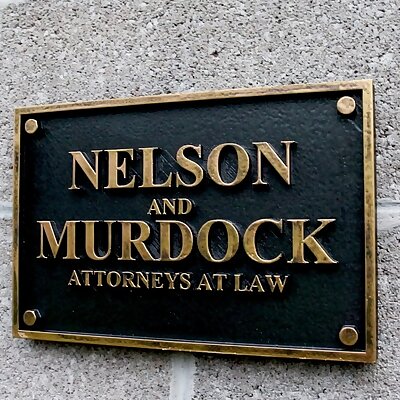 Daredevil Nelson and Murdock Attorneys at Law Sign
