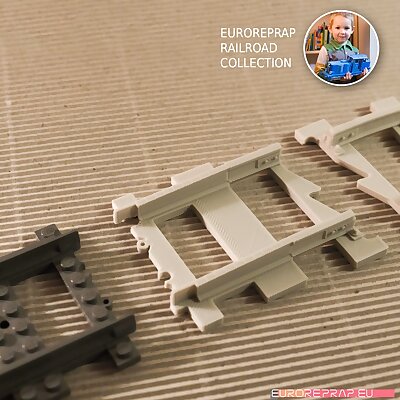 LEGO to Euroreprap Railroad System track adapter