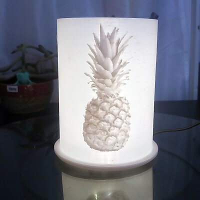 Pineapple Lithophane Lamp