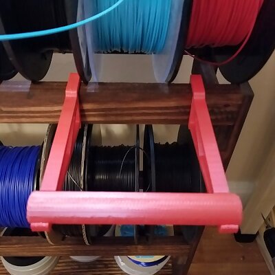 Spool Holder for Filament Shelves