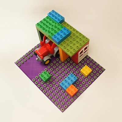 Duplo base 15 x 18 with 5 stud wide road