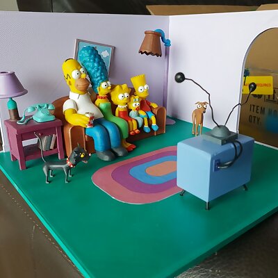 Simpsons couch gag furniture