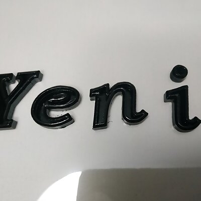 Letters name Yeni