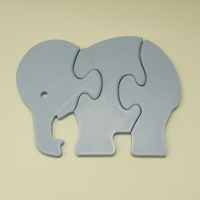 Todler Puzzle Toy  Elephant