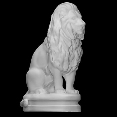 Seated lion No1
