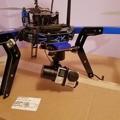 3DR Y6 gimbal adapter