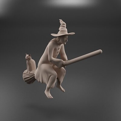 Witch on a Broomstick