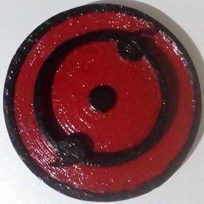Second Stage of the sharingan for Keychain or Pendant