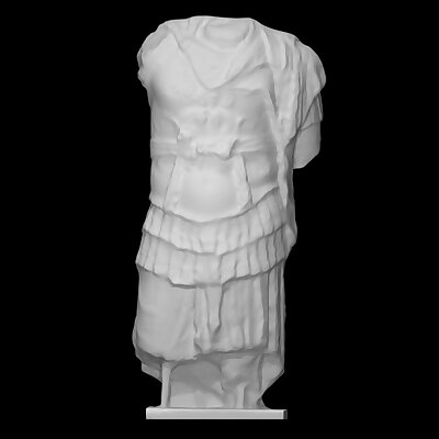 Fragmentary Cuirass statue of a Roman Emperor