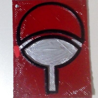 The Uchiha clan symbol for Keychain or pendant