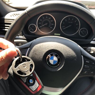 BMW Steering Wheel Keychain