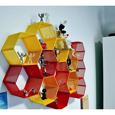 Hexagon fractal shelf