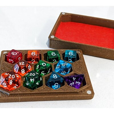 Dice Box and Tray for 11 Dice