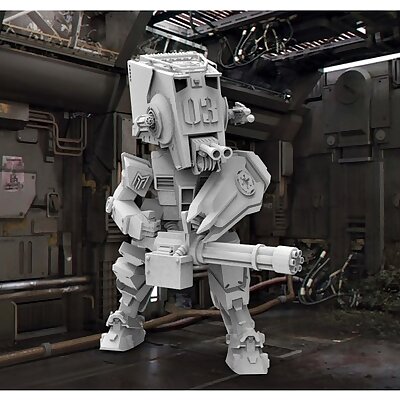 Star Wars Gundam ATST Walker Robot Dreadnaught