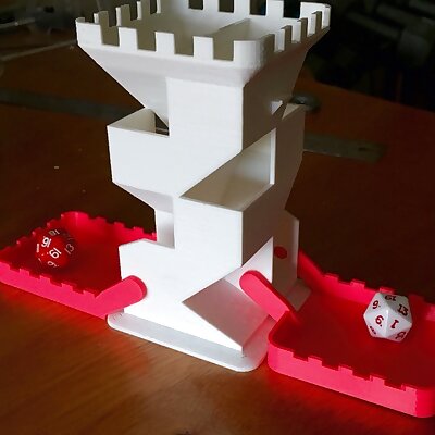 Remixed Folding Dice Tower