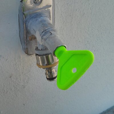 Key for outdoor water faucet