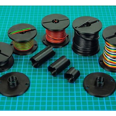 Modular Spool for Cables Wires Rope String Lace etc