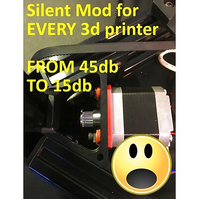 Silent Mod for EVERY 3d Printer !MUST HAVE! nema damper