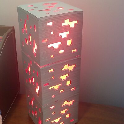 Minecraft redstone ore lamp
