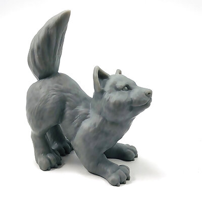 Wolfie supports free wolf cub sculpt