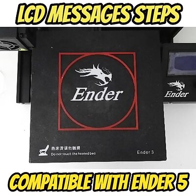 Ender 35 Bed leveling GCODE  test print  LCD STEPS UPDATE 281119