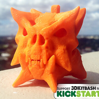 Gankra Skull Charm  Kickstarter promotion for 3DKitbashcom
