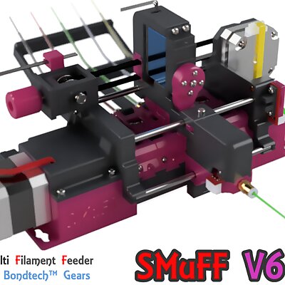 SMuFF V6  Smart Multi Filament Feeder with Bondtech Gears