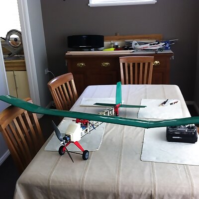 Full ABS RC plane with brushless electric motor