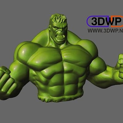 Hulk Sculpture Statue 3D Scan