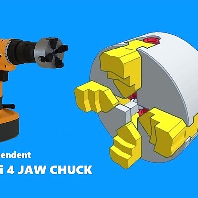 Mini 4 Jaw Chuck independent
