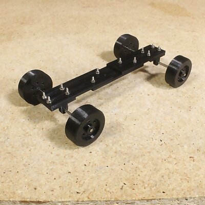 124125 Scale Adjustable MockUp Chassis for RC Model and Slot Car Bodies