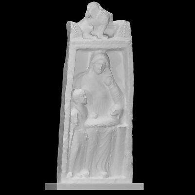 Funerary stele of a young mother