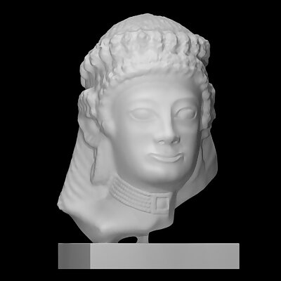 Head of a female votary