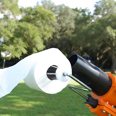 Toilet Paper Cannon  Paint Roller Holding Clamp