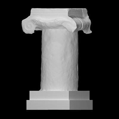Capital in marble