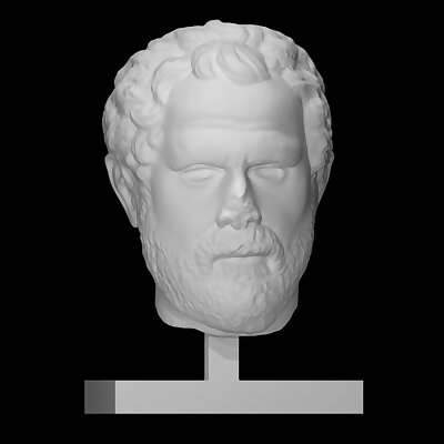 Marble head of Demosthenes