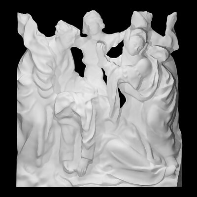 Relief with the fainting Virgin