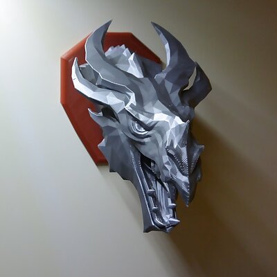 Skyrim Elder Dragon wall Trophy