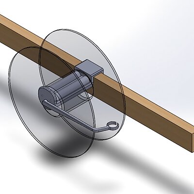 Wood beam Spool holder full 3d printable no backlash no friction