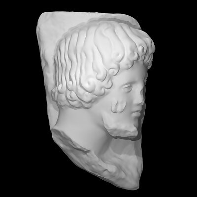Fragment head of a man