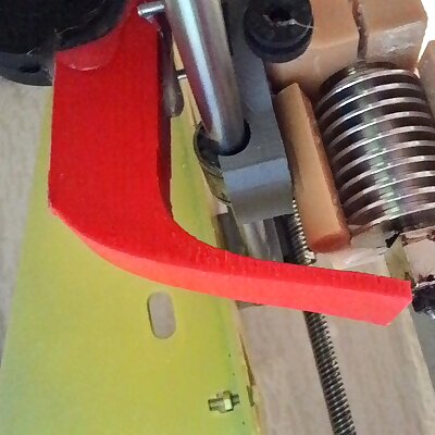 Extended blowout filamena for mounting at the rear of the carriage X axis for PRUSA i3 steel FRANKINSHTEIN