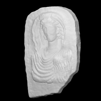 Funerary stele of a veiled woman