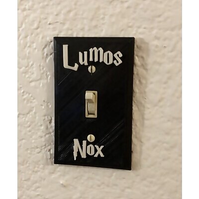 Harry Potter LumosNox Light Switch Plate